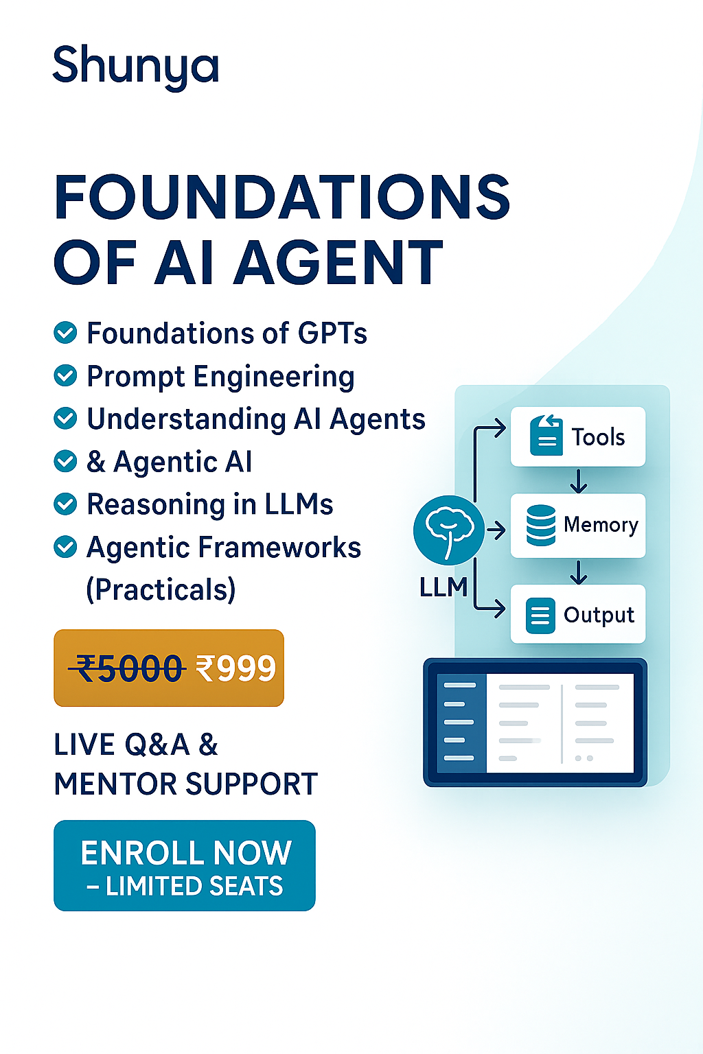 Foundations of AI Agent course poster